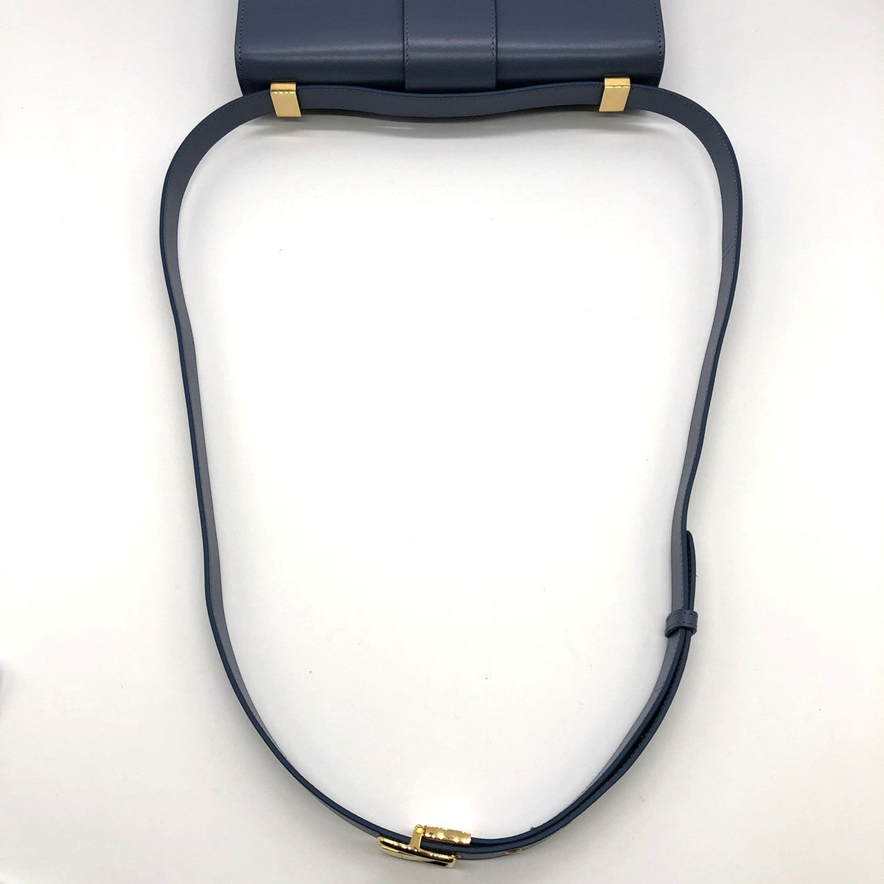 Christian Dior 30 Montaigne Crossbody Shoulder Bag Leather Blue Pre-owned