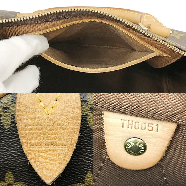 Louis Vuitton M41526/Speedy 30 (old) Monogram Handbag in Brown Monogram Canvas PRE-OWNED