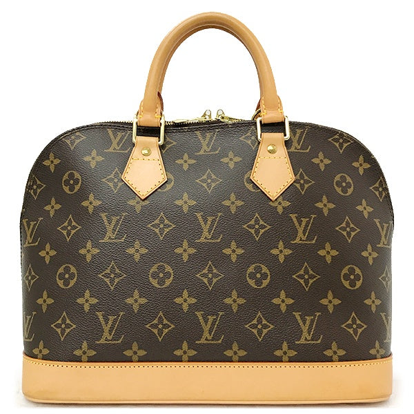 Louis Vuitton M51130/Alma (old) Monogram Handbag in Brown Monogram Canvas PRE-OWNED