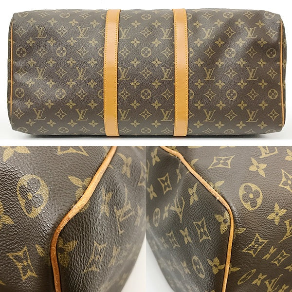 [CLEARANCE]Louis Vuitton M41426/Keepall 50 Boston Bag in Monogram Canvas/Leather Ebene/Brown, Unisex PRE-OWNED