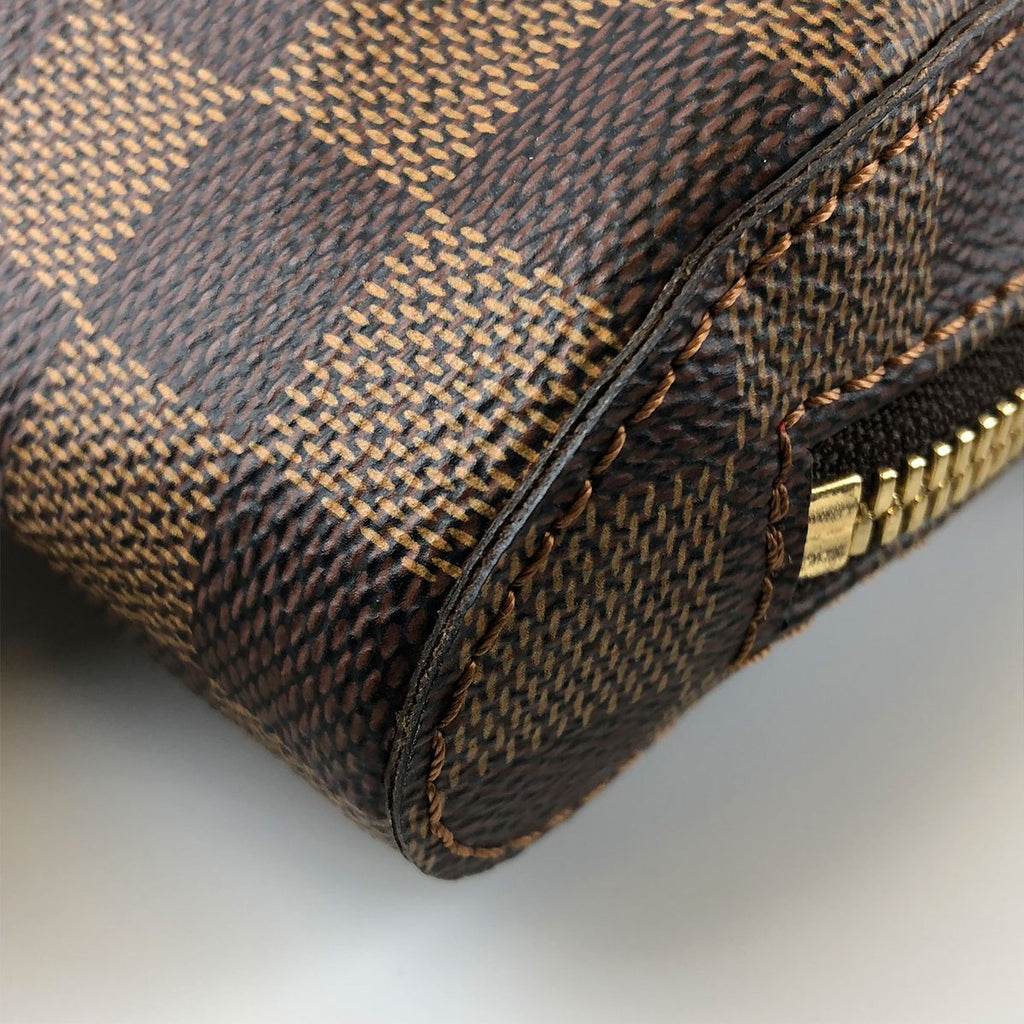 [CLEARANCE]Louis Vuitton N51994 Geronimos Waist Bag, Damier Canvas/Nylon, Brown, Shoulder Bag, Gold Hardware, Unisex PRE-OWNED