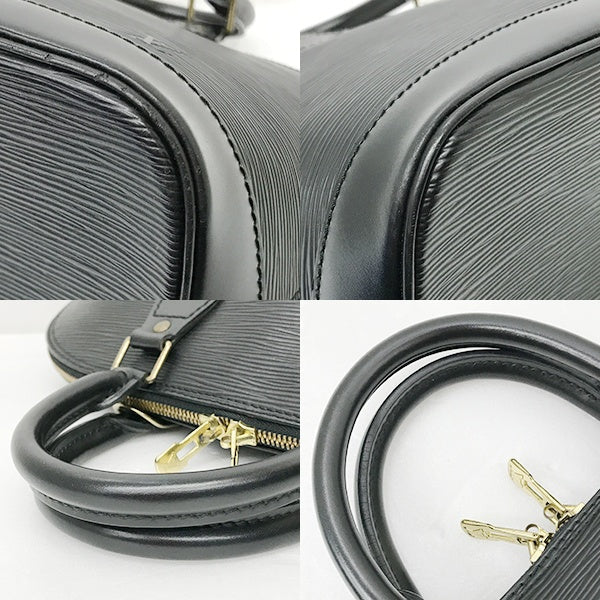 [CLEARANCE]Louis Vuitton M52142 Alma Epi Handbag Mini Boston Bag in Noir Black Epi Leather for Women PRE-OWNED