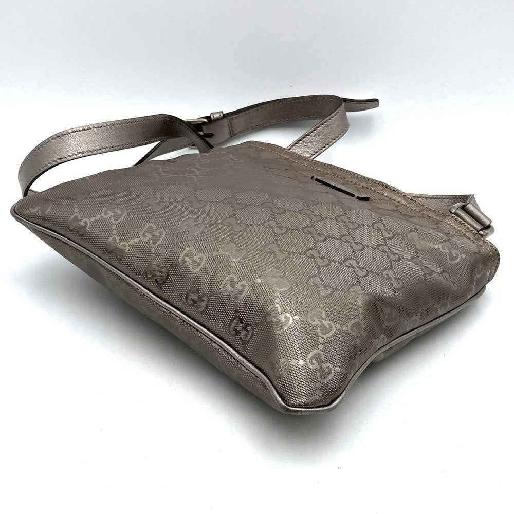 Gucci 201538 GG Imprime Crossbody Shoulder Bag/Body Bag Metallic Pink/Brown Pre-owned