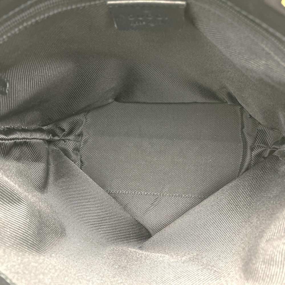 Gucci 002 1099 Small Tote Bag in Black GG Canvas/Leather, High-End Brand PRE-OWNED