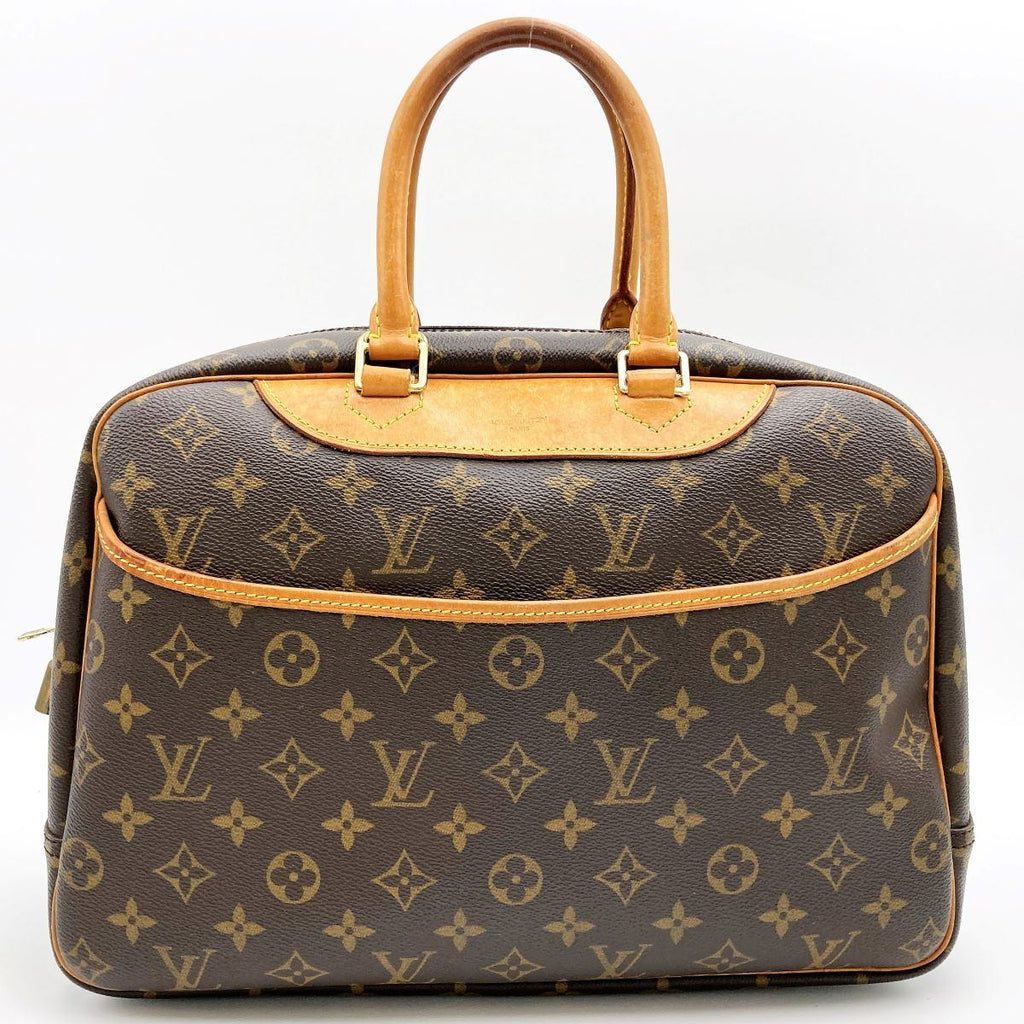 Louis Vuitton M47270 Deauville Bowling Vanity Handbag Monogram Brown Pre-owned