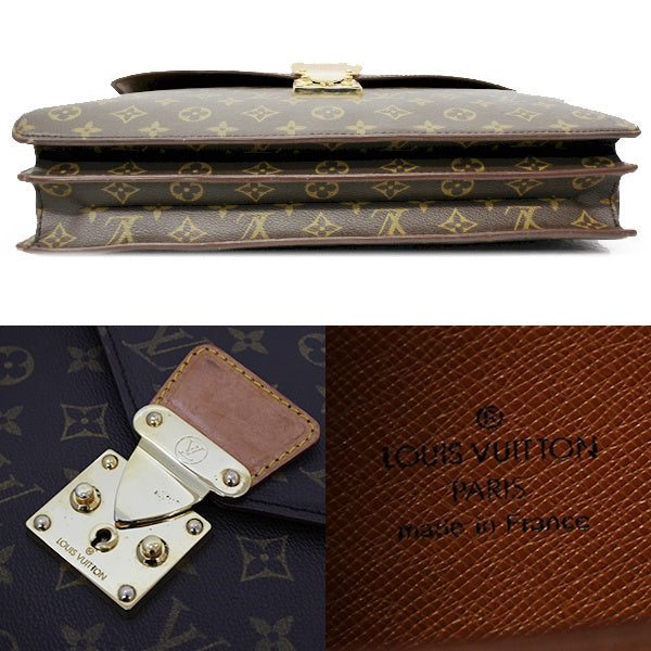 [CLEARANCE]Louis Vuitton M53331 Serviet Conseiller Business Bag Monogram Canvas LV PRE-OWNED