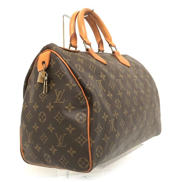 Louis Vuitton M41524 Speedy 35 Monogram Mini Boston Bag, Brown PRE-OWNED