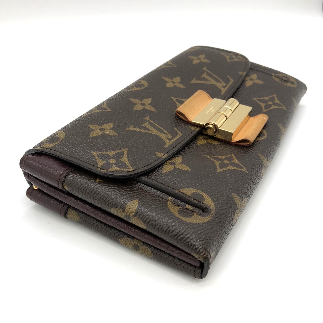 Louis Vuitton M60362 Portefeuille Elysee Long Wallet in Brown Monogram Canvas/Leather PRE-OWNED