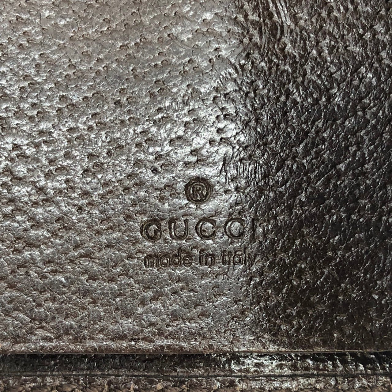 Gucci 181673 Sherry Line Key Case GG Canvas/Leather Brown Pre-owned