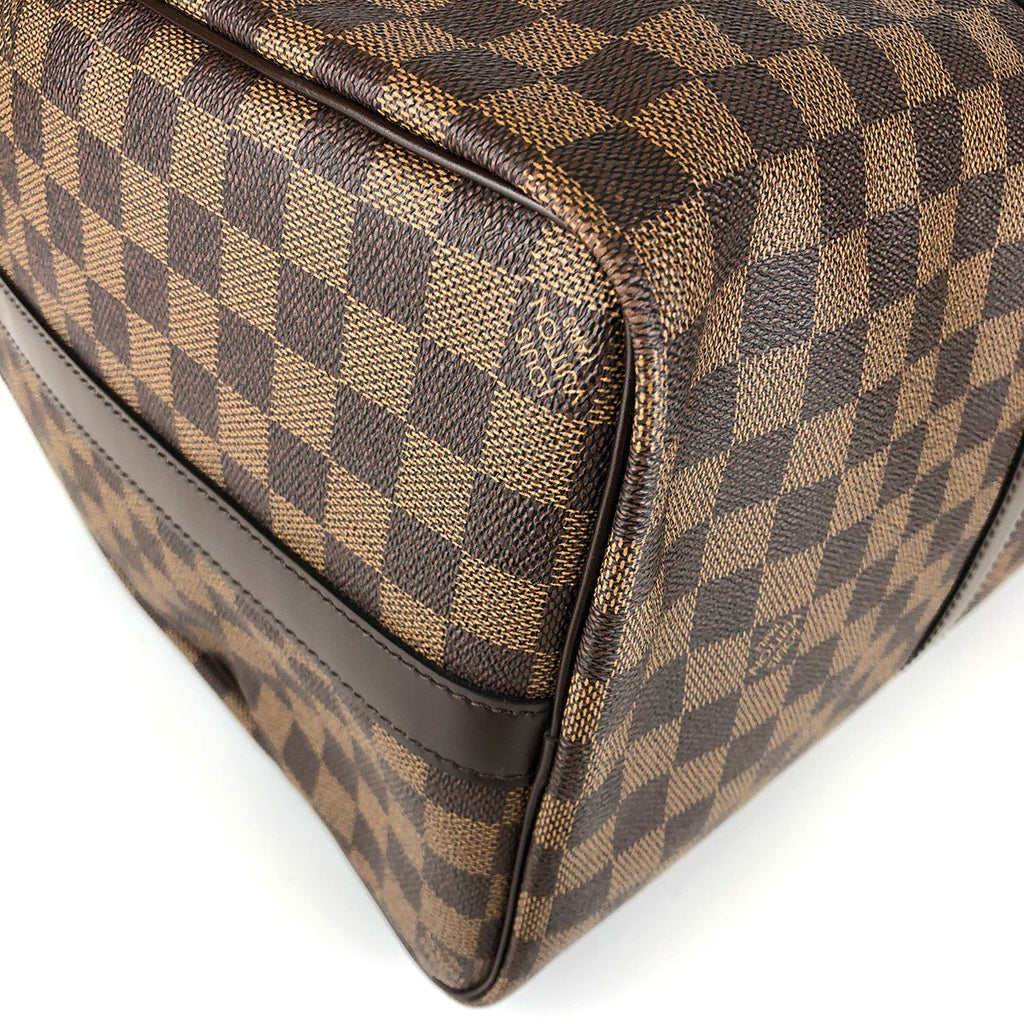 Louis Vuitton Keepall Bandouliere 45 N41428 Boston/Shoulder Bag, 2-Way, Damier Canvas/Leather, Damier Ebene Brown, Travel Bag, Unisex, Women's/Men's PRE-OWNED
