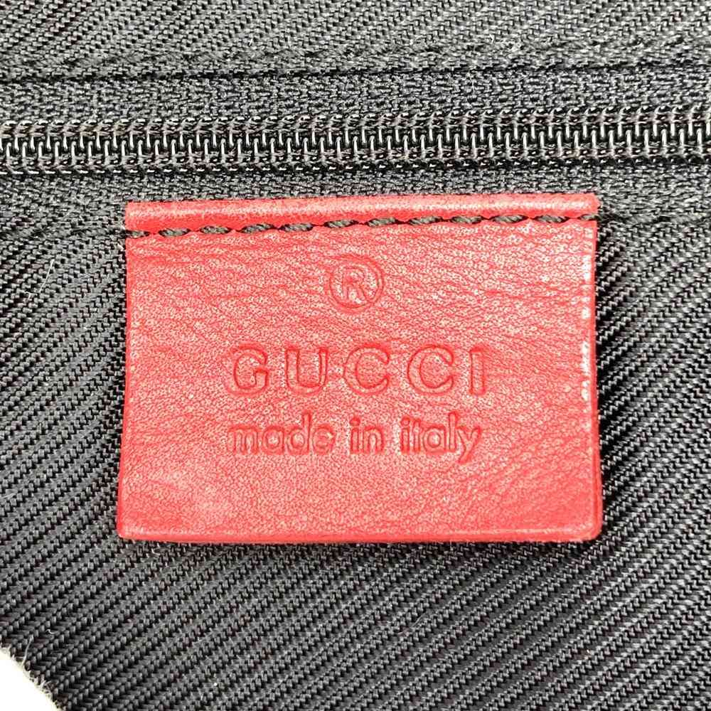 Gucci 001 4205 Shoulder Bag GG Canvas/Leather Brown/Red Pre-owned