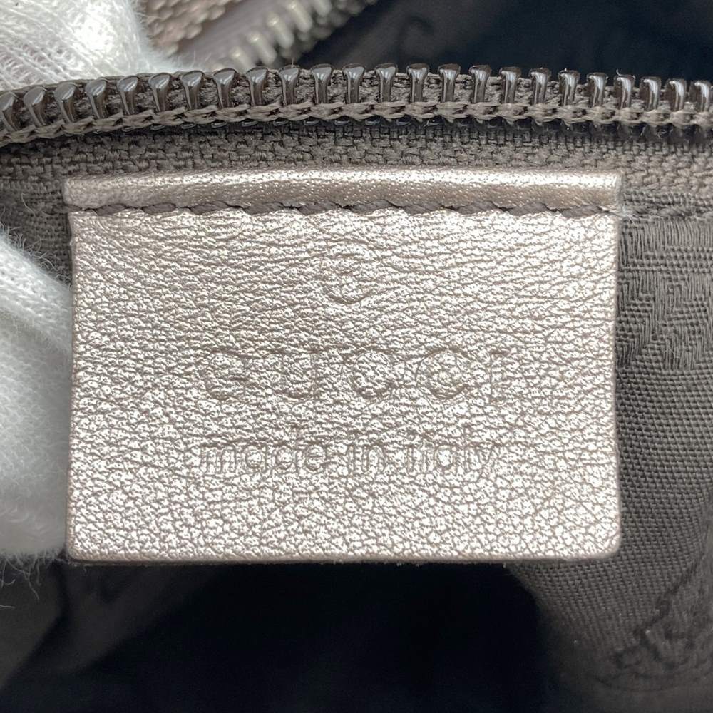Gucci 201538 GG Imprime Crossbody Shoulder Bag/Body Bag Metallic Pink/Brown Pre-owned
