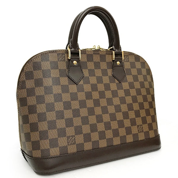 [CLEARANCE]Louis Vuitton N51131/Alma (old) Damier Canvas Handbag Brown Damier LV PRE-OWNED