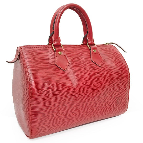 Louis Vuitton M43017 Speedy 25 Epi Leather Handbag, Mini Boston Bag, Castilian Red, Women's PRE-OWNED