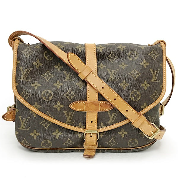 Louis Vuitton M40710 Saumur MM Shoulder Bag Monogram Canvas Pre-owned