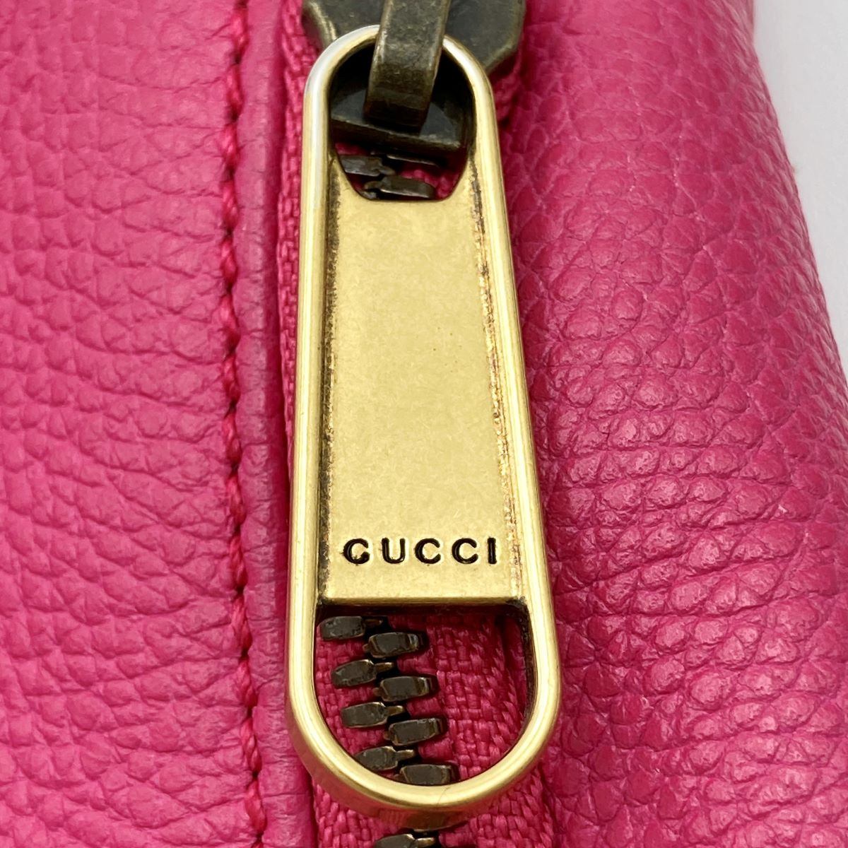 [CLEARANCE]Gucci 527792 Waist Bag, Small Waist Pouch, Logo Print Leather, Pink and Green PRE-OWNED