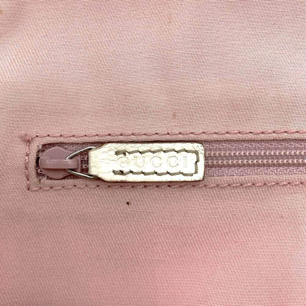Gucci 145810 Sherry Line Tote Bag GG Canvas Pink Pre-owned