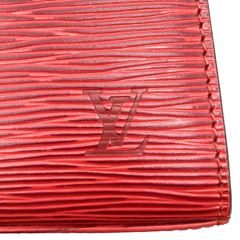 Louis Vuitton M52377 Malesherbes Handbag Epi Leather Red Pre-owned