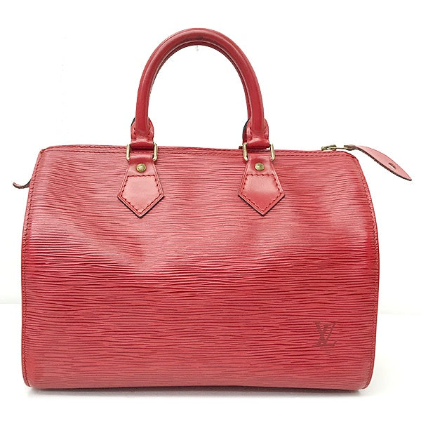 Louis Vuitton M43017 Speedy 25 Epi Leather Handbag, Mini Boston Bag, Castilian Red, Women's PRE-OWNED