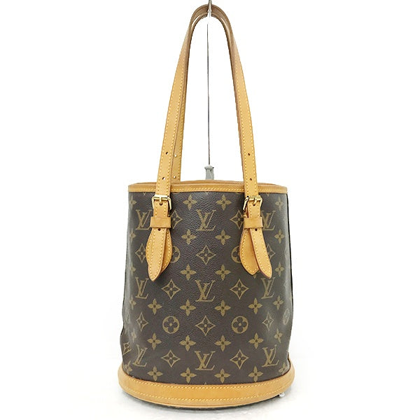 [CLEARANCE]Louis Vuitton Bucket PM/M42238 Monogram Tote Bag/Shoulder Bag, Non-sticky PRE-OWNED