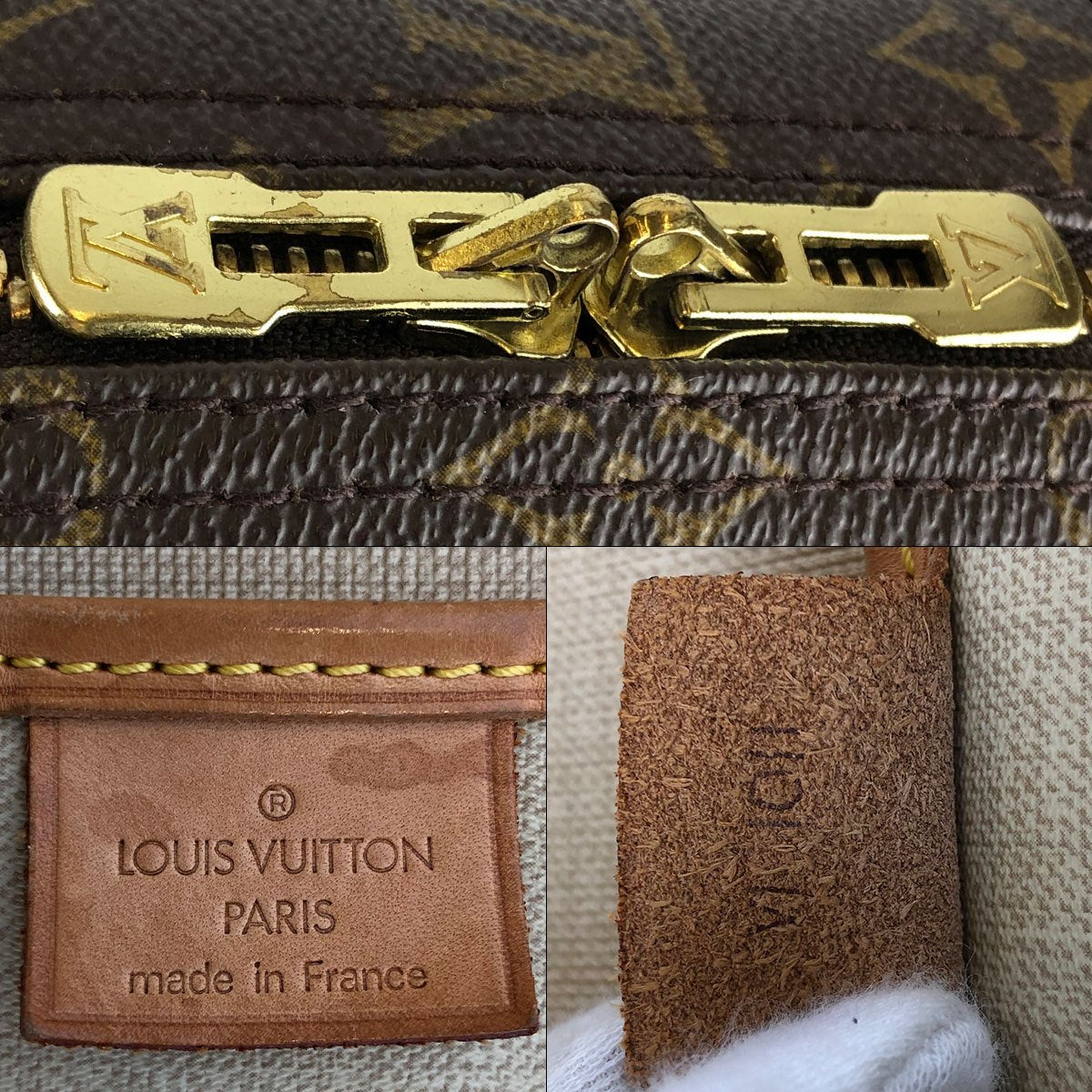Louis Vuitton Excursion M41450 Shoe Bag, Monogram Canvas/Nubuck Leather, Brown, Sports Bag, Unisex, for Men and Women PRE-OWNED