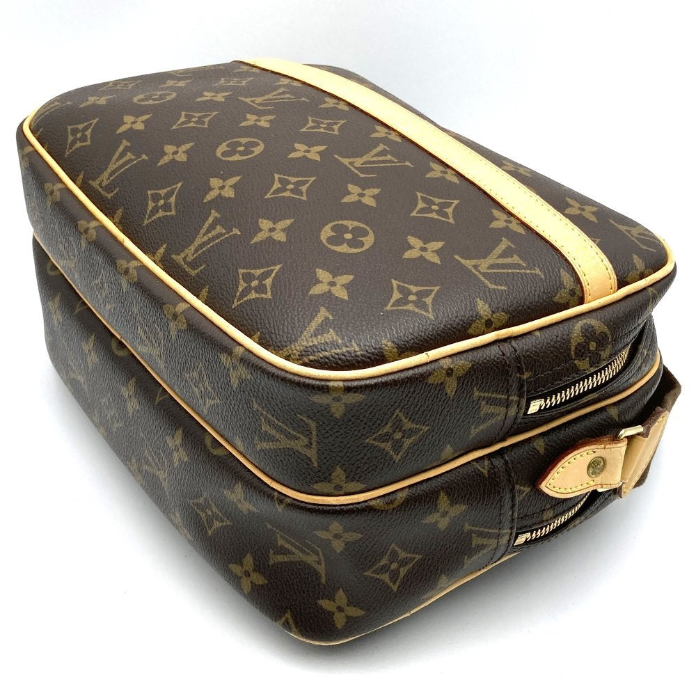 Louis Vuitton Reporter PM Shoulder Bag in Monogram Canvas and PVC in Brown, M45254 PRE-OWNED