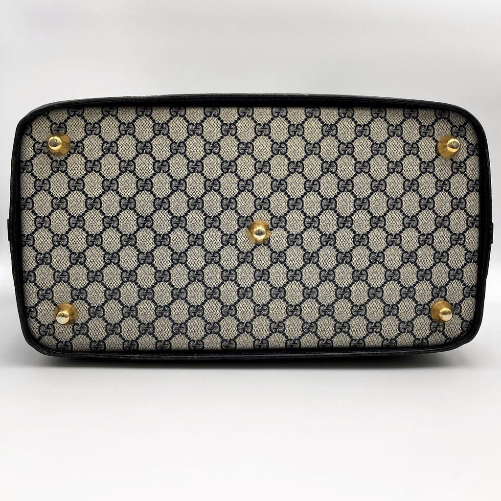 Gucci Boston bag/travel bag in GG Supreme navy PRE-OWNED