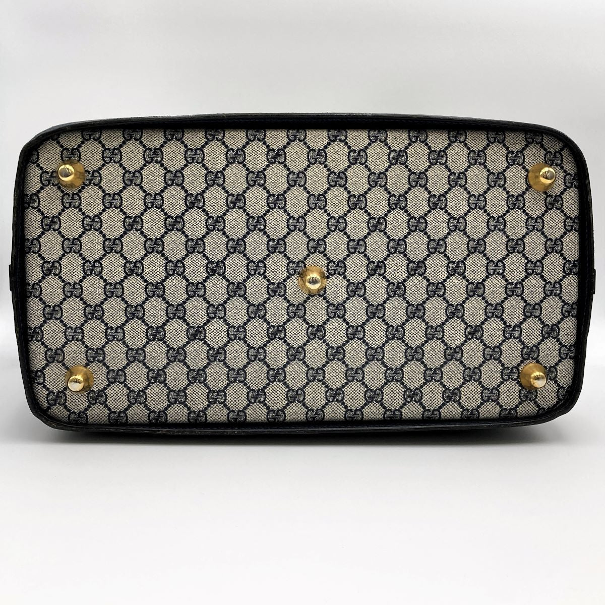 Gucci Boston bag/travel bag in GG Supreme navy PRE-OWNED