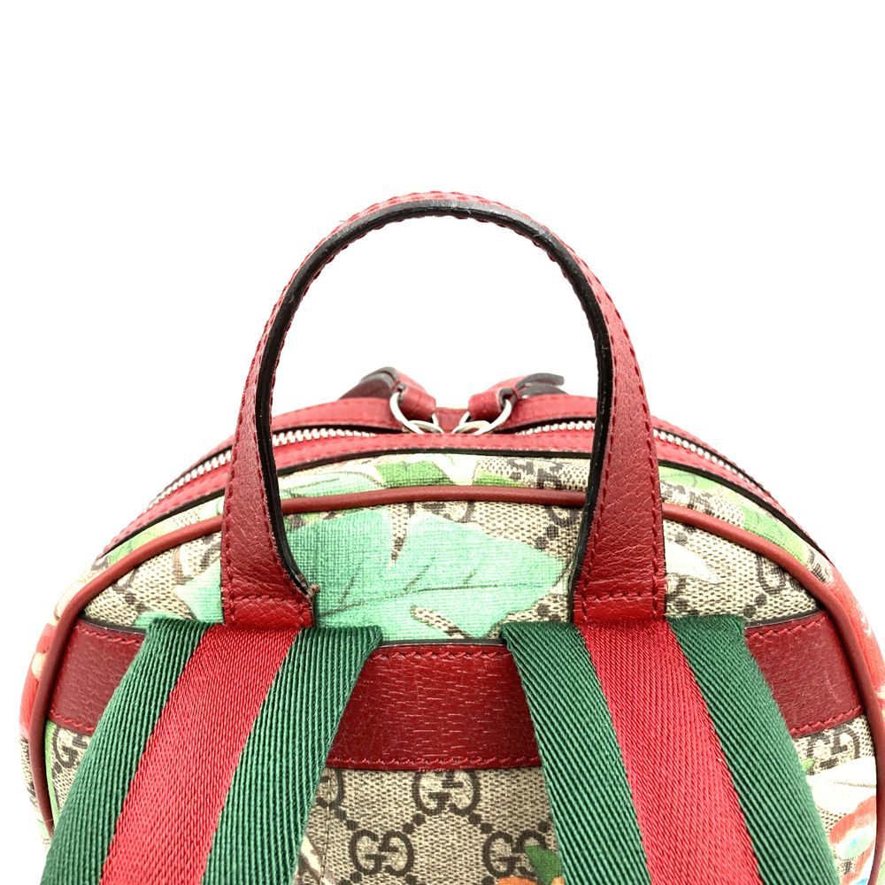 Gucci 427042 Tian Backpack/Daypack GG Supreme Canvas/Leather Multicolor Pre-owned