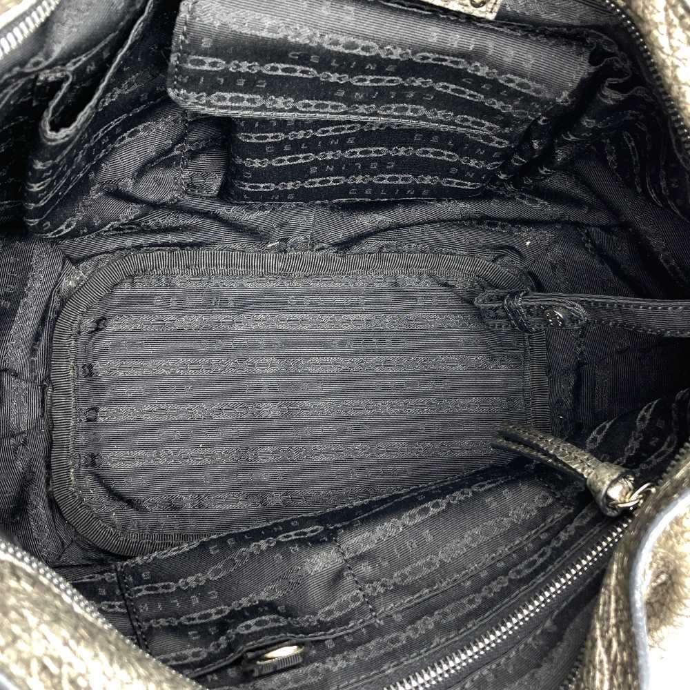 Celine Bittersweet Handbag in Silver Metallic Leather (160663) PRE-OWNED