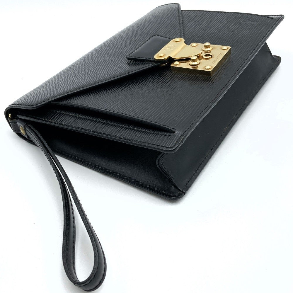 Louis Vuitton M52612 Pochette Serie Dragonne Second Bag/Clutch Bag Epi Leather Black Pre-owned