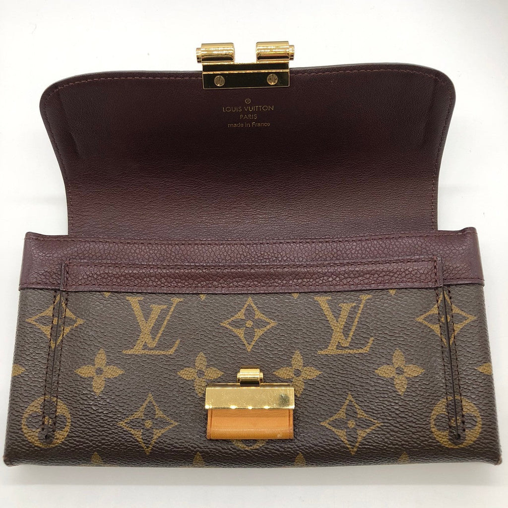 Louis Vuitton M60362 Portefeuille Elysee Long Wallet in Brown Monogram Canvas/Leather PRE-OWNED