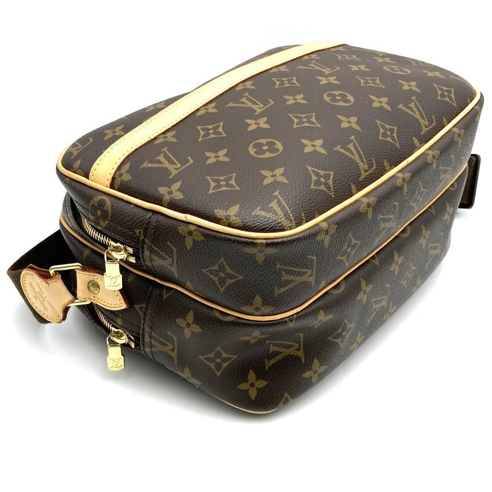 Louis Vuitton Reporter PM Shoulder Bag in Monogram Canvas and PVC in Brown, M45254 PRE-OWNED