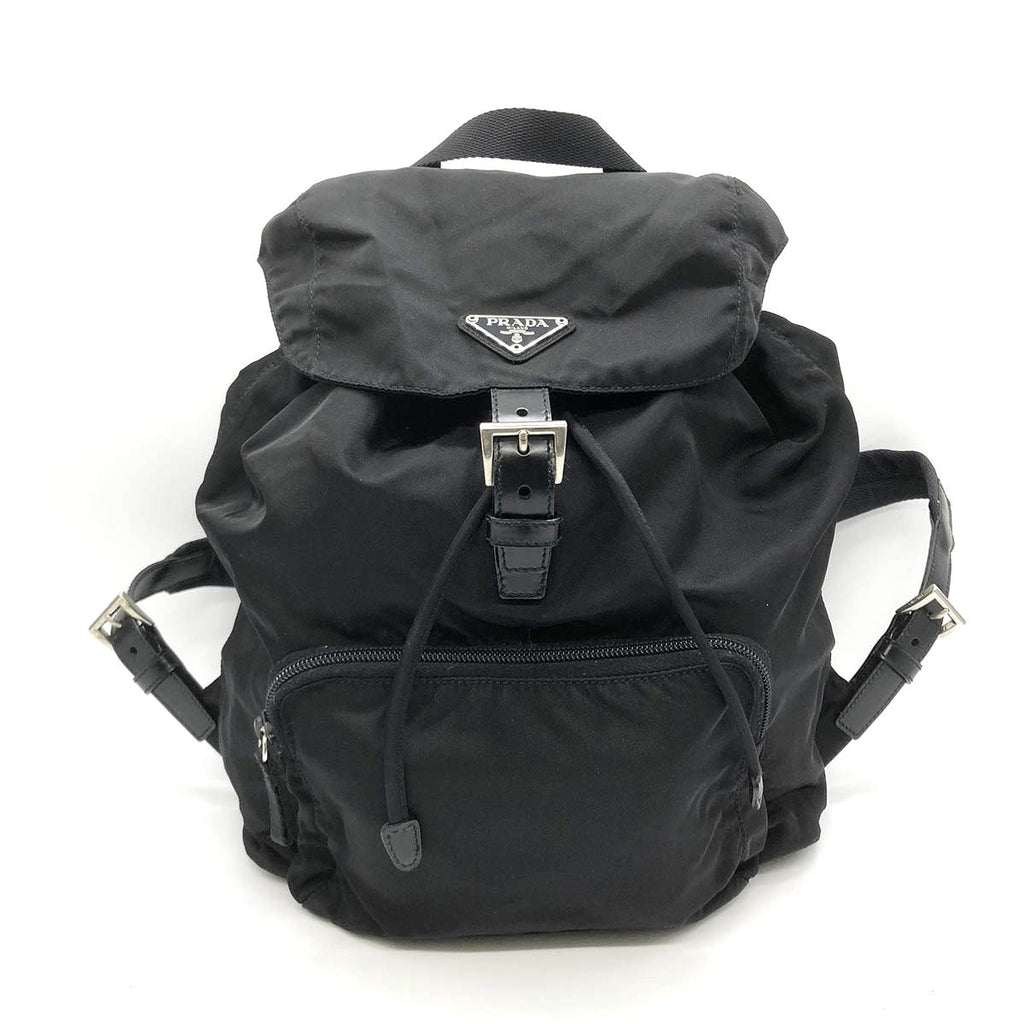 Prada Backpack Nylon Black Pre-owned