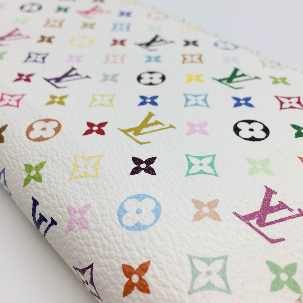 [CLEARANCE]Louis Vuitton M60241 Zippy Wallet Rich Monogram Multicolor White PRE-OWNED