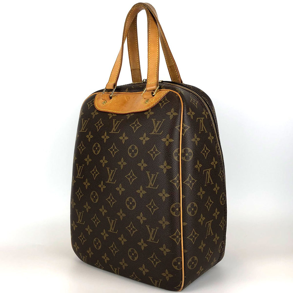 Louis Vuitton Excursion M41450 Shoe Bag, Monogram Canvas/Nubuck Leather, Brown, Sports Bag, Unisex, for Men and Women PRE-OWNED