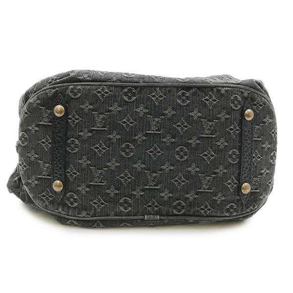 Louis Vuitton M95510/Monogram Denim XL Monogram Denim Shoulder Bag Black One-Shoulder Monogram Denim PRE-OWNED