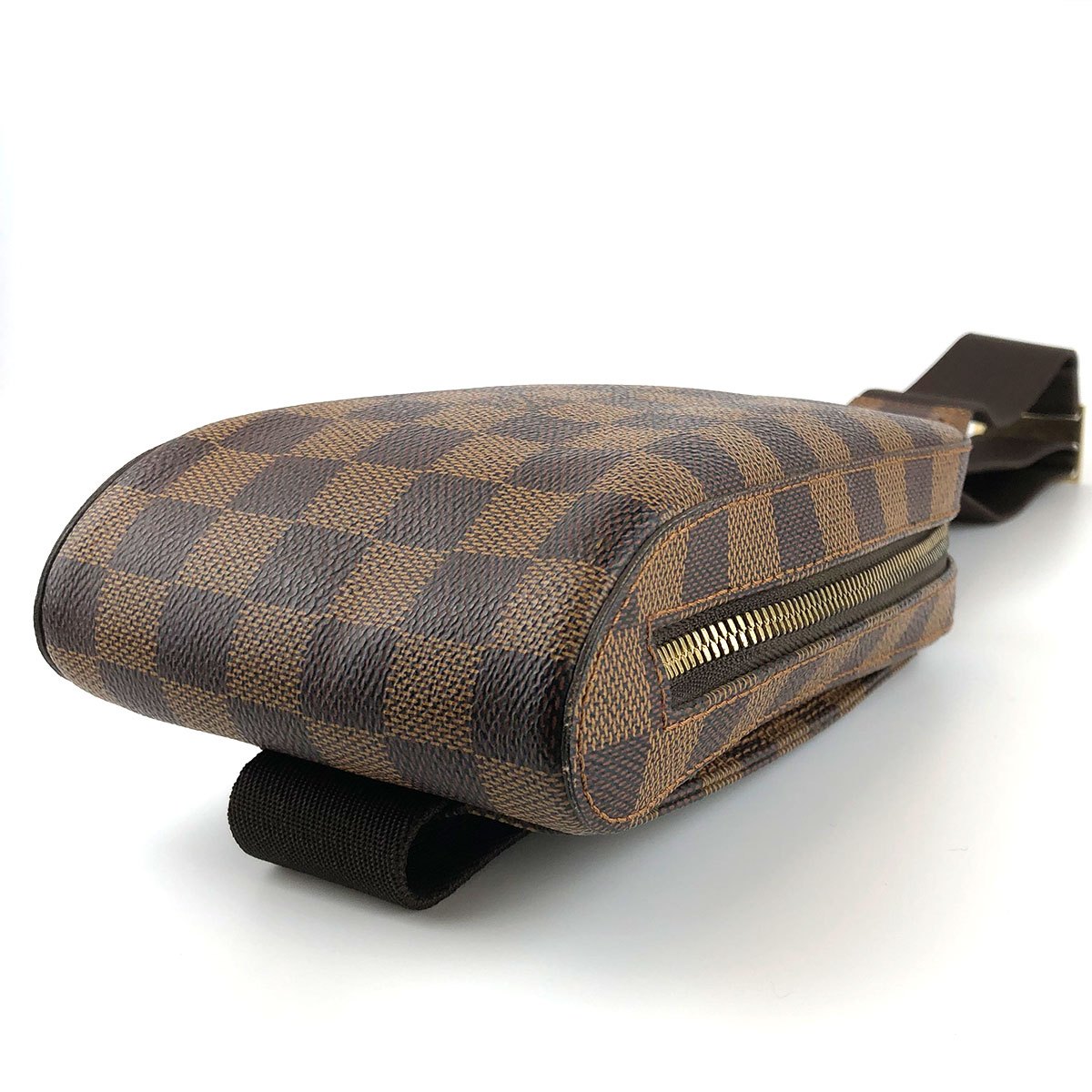Louis Vuitton N51994 Geronimos Waist Bag, Damier Canvas/Nylon, Brown, Shoulder Bag, Gold Hardware, Unisex PRE-OWNED