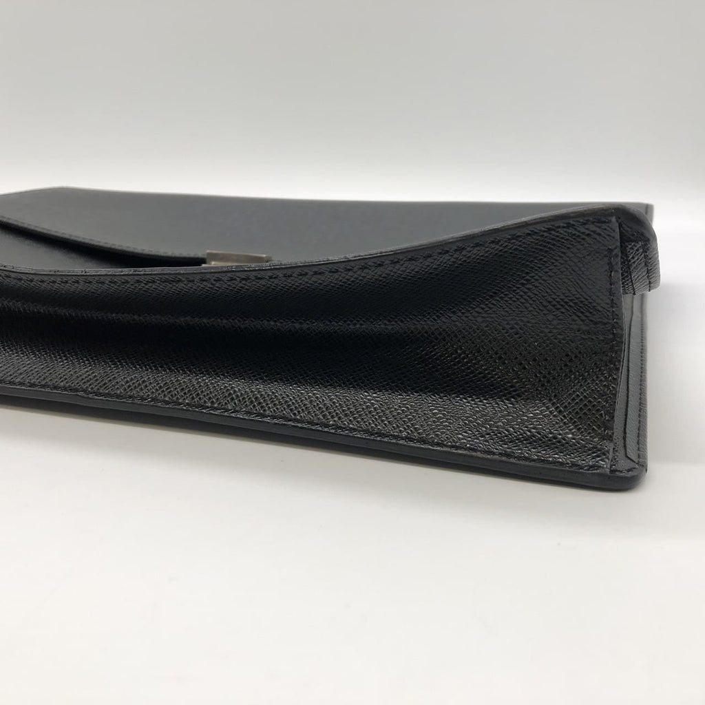 LOUIS VUITTON M30772 Porte Documents Angara Taiga Business Bag Handbag Briefcase Leather Ardoise Men's PRE-OWNED