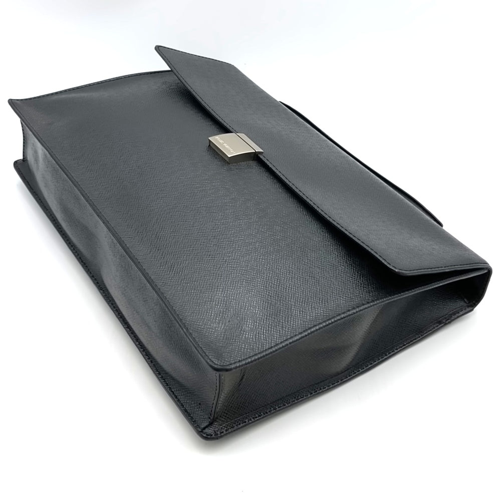 LOUIS VUITTON M30772 Porte Documents Angara Taiga Business Bag Handbag Briefcase Leather Ardoise Men's PRE-OWNED