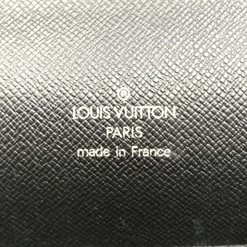 LOUIS VUITTON M30772 Porte Documents Angara Taiga Business Bag Handbag Briefcase Leather Ardoise Men's PRE-OWNED