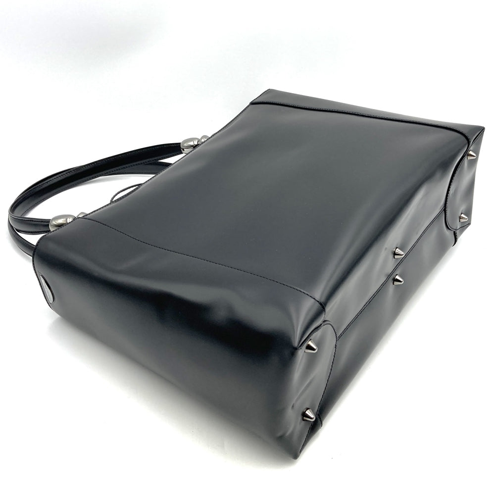 Dior MA0949 Maris Pearl 2-Way Handbag/Shoulder Bag Leather Black Pre-owned