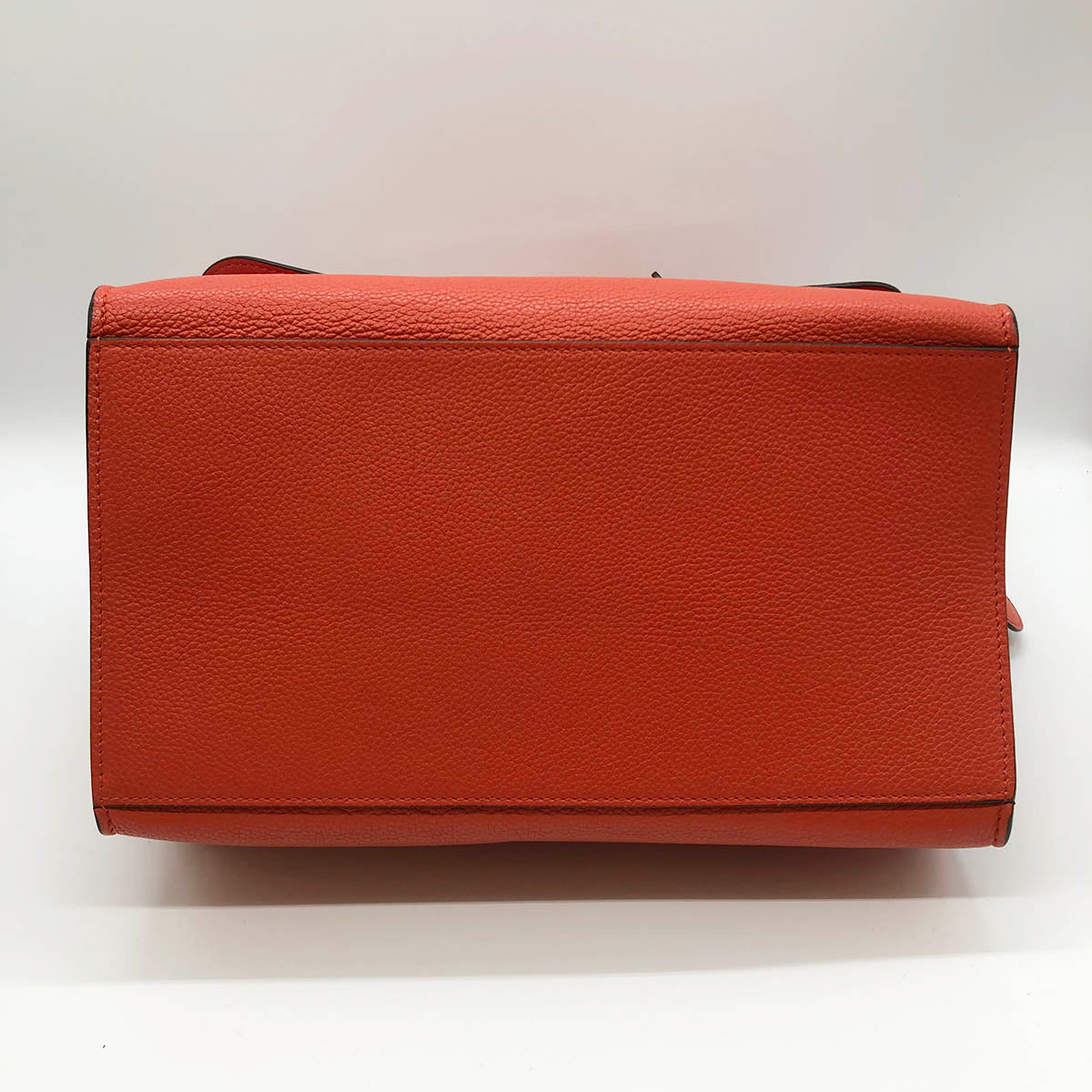 Celine Trapeze Medium 2-Way Handbag/Shoulder Bag Leather Red/Orange Pre-owned