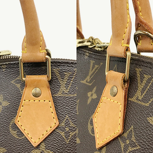 Louis Vuitton M51130 Alma Handbag Monogram Canvas Brown Pre-owned