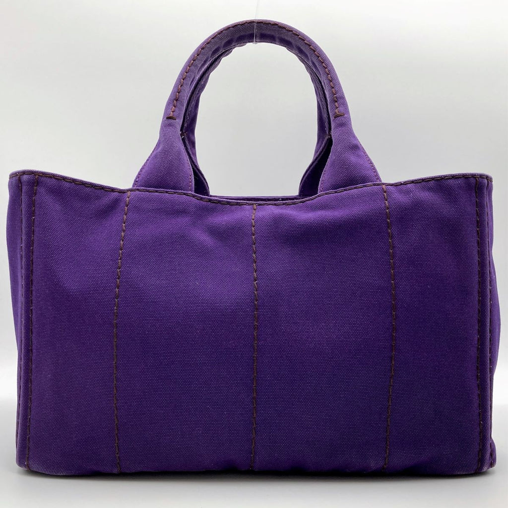 Prada BN1872 Canapa Large Tote Bag/Handbag Denim Purple Pre-owned