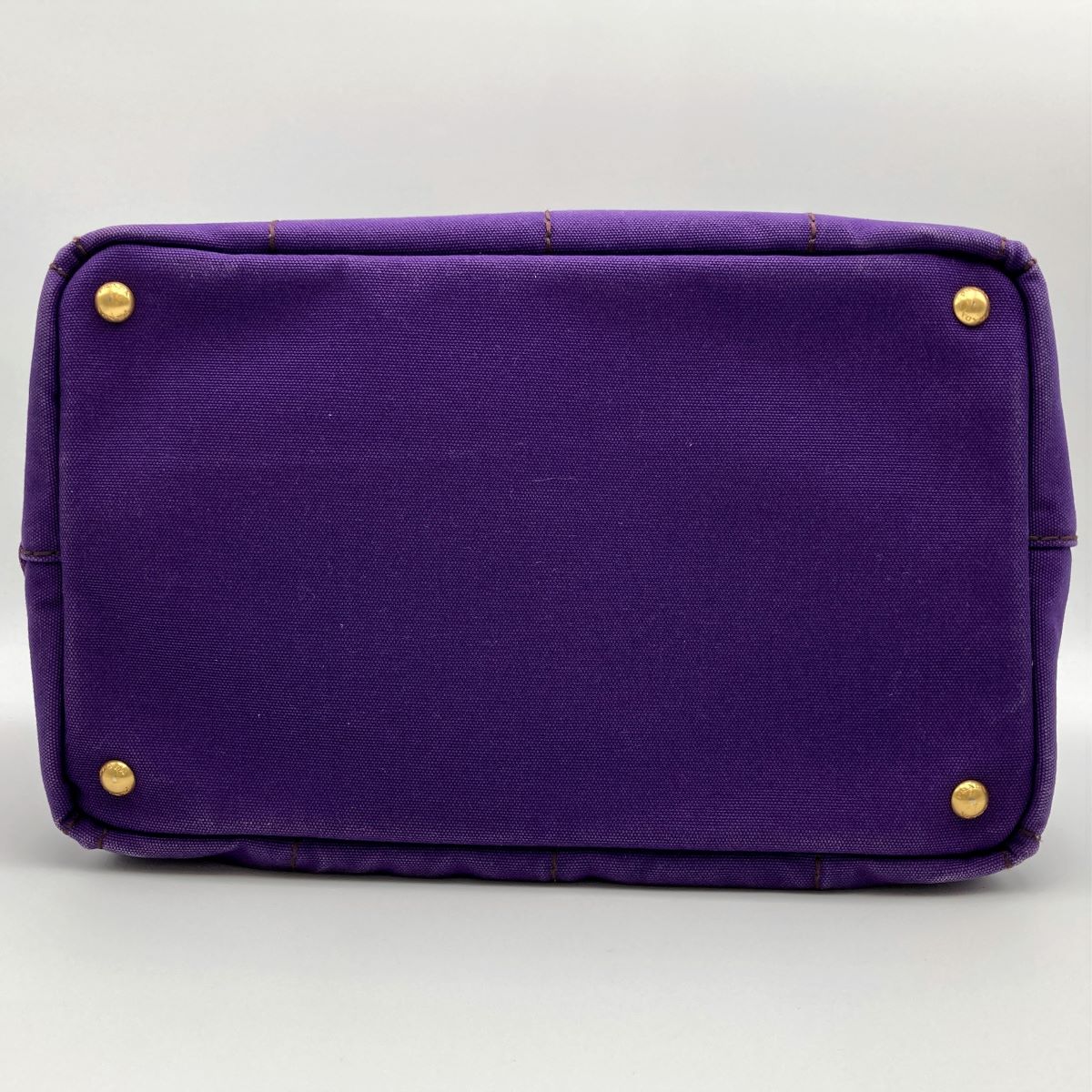 Prada BN1872 Canapa Large Tote Bag/Handbag Denim Purple Pre-owned