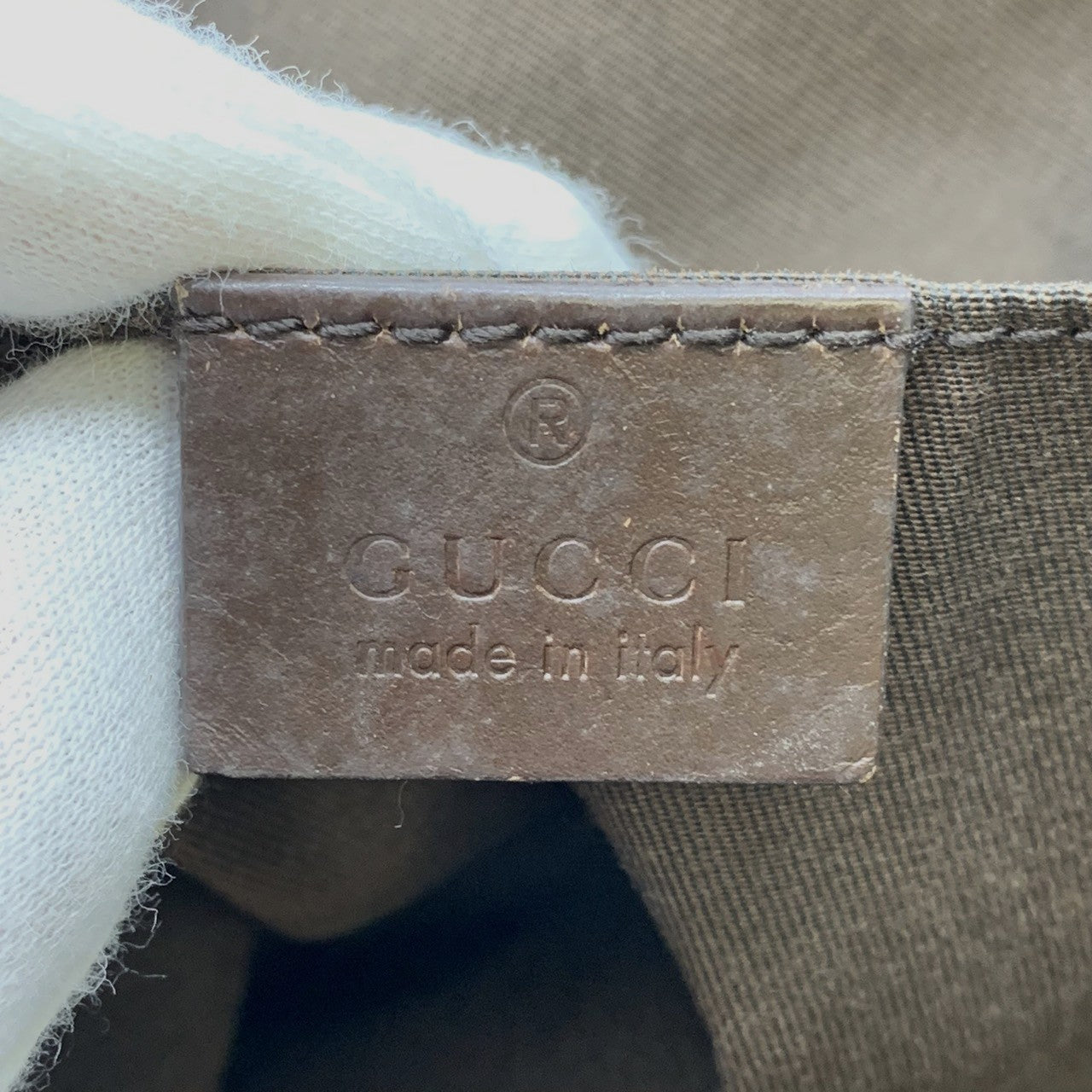 Gucci 189669 Large Tote Bag GG Canvas Brown Pre-owned