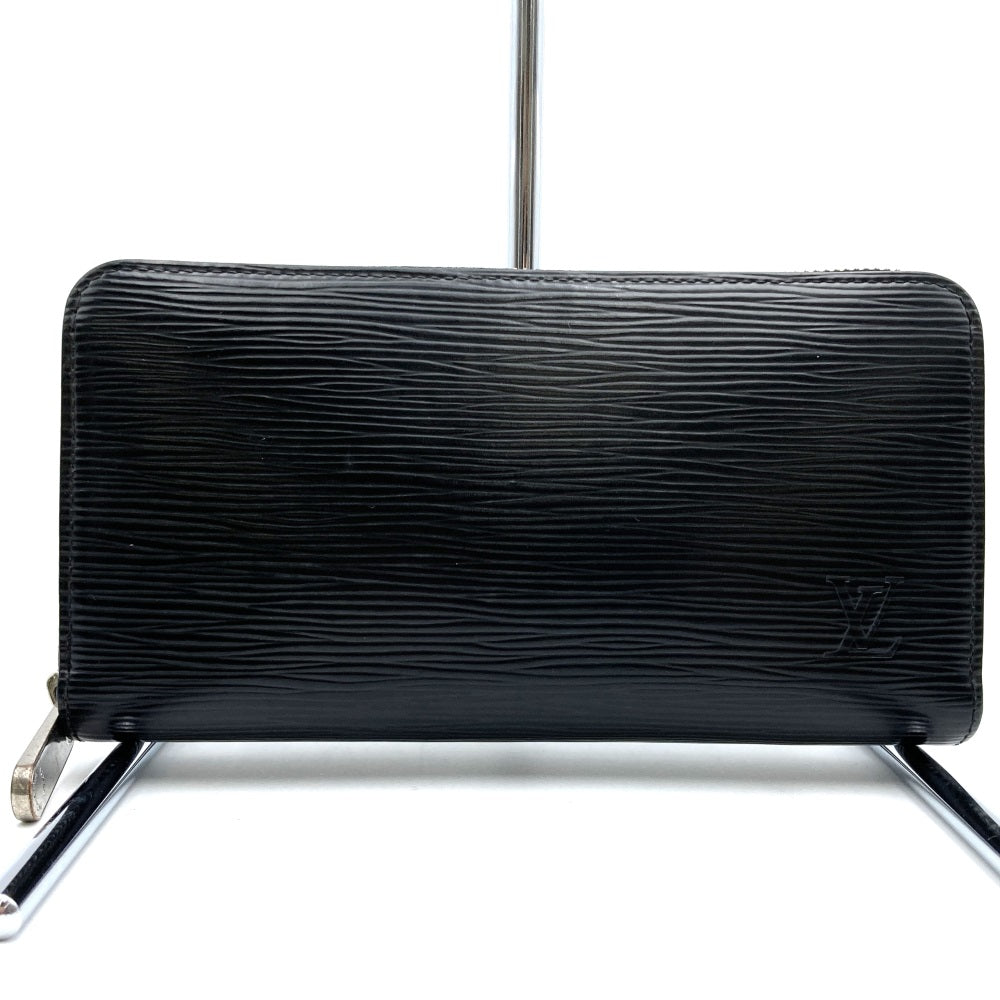 LOUIS VUITTON Louis Vuitton Zippy Wallet Round Long Wallet Epi Leather Noir Silver Hardware Black M60072 Men's Women's Fashion PRE-OWNED