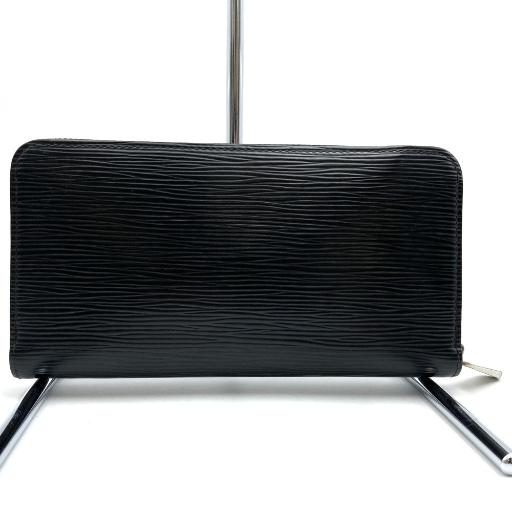 LOUIS VUITTON Louis Vuitton Zippy Wallet Round Long Wallet Epi Leather Noir Silver Hardware Black M60072 Men's Women's Fashion PRE-OWNED