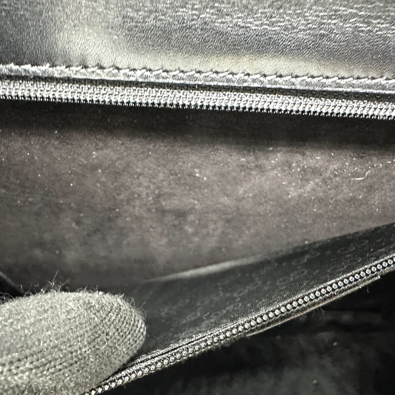 Gucci 000 46 Bamboo Handbag Leather Black Pre-owned